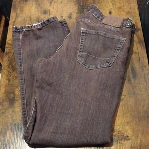 IZOD Men's Dyed Brown Jeans W30 L32